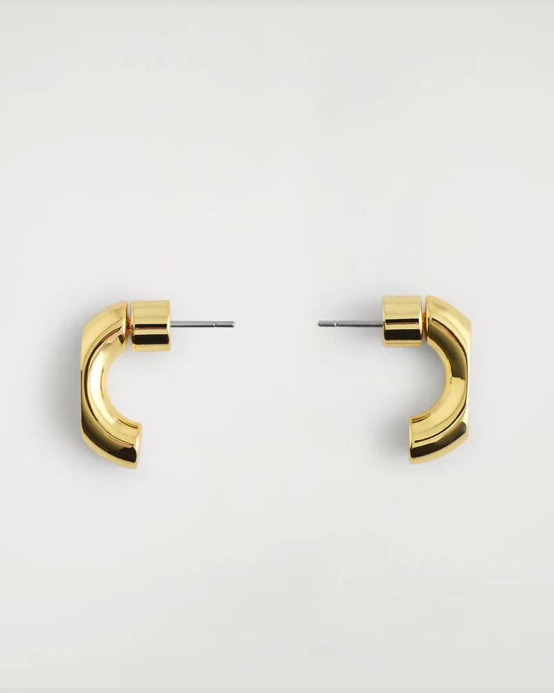 COS Facettierte Creolen Bronze