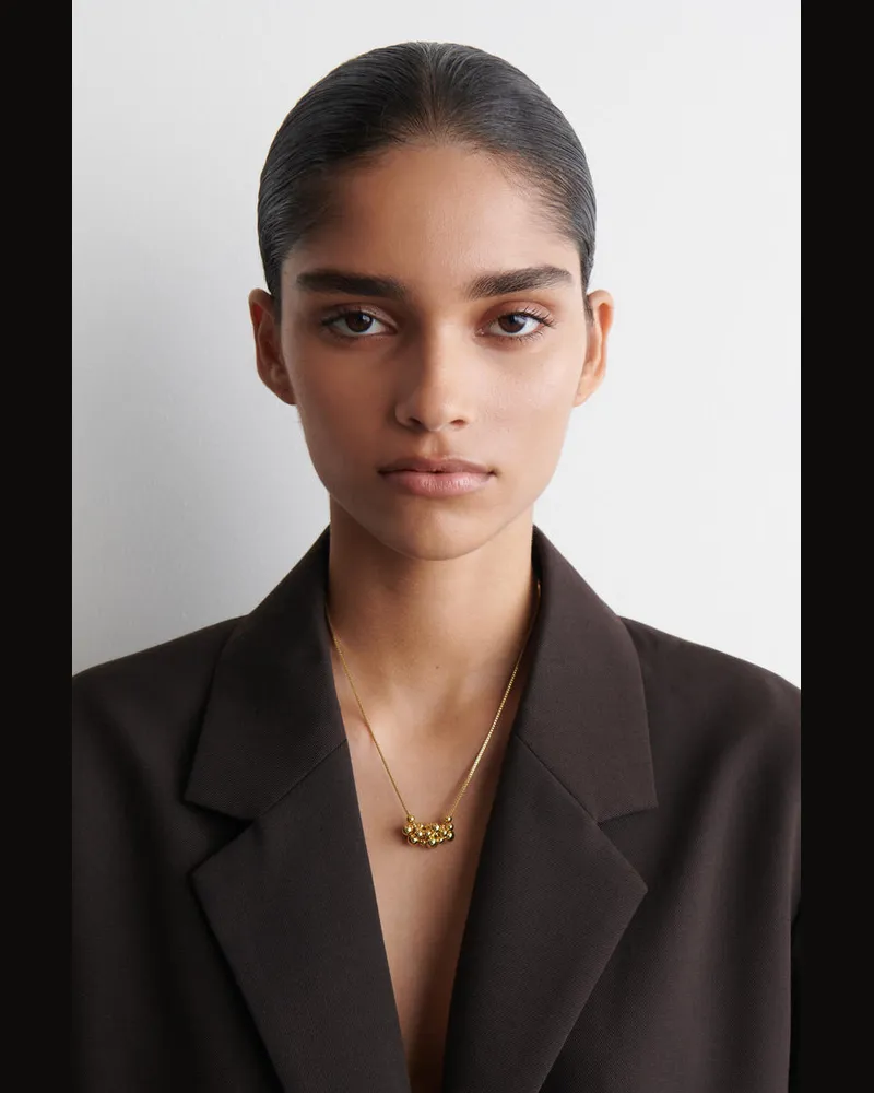 COS Kette Mit Verzierungen Goldfarben