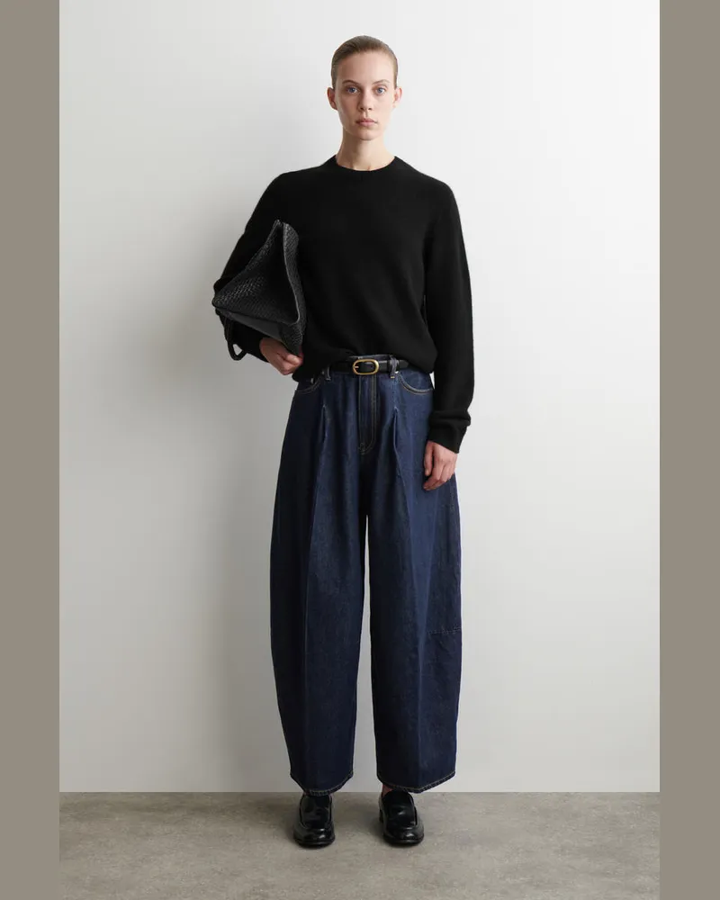 COS Twine Jeans Mit Barrel-Bein Blau