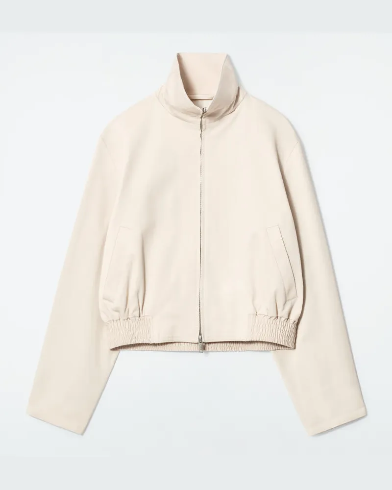 COS Bomberjacke Mit Stehkragen Beige