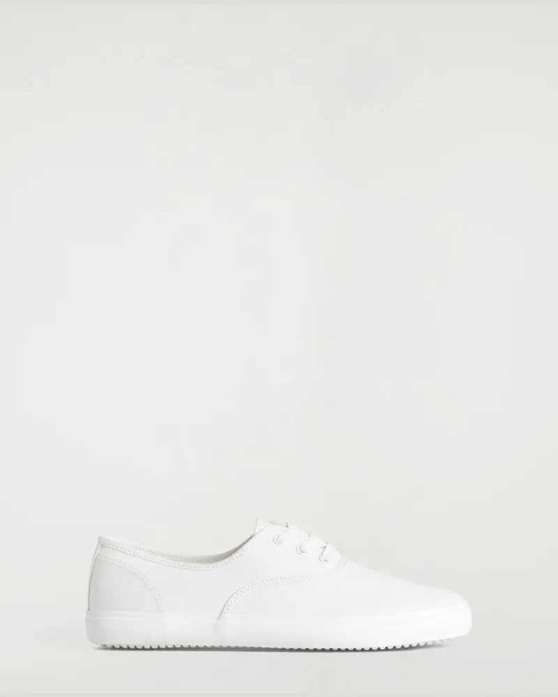 COS Turnschuhe Aus Canvas Weiß