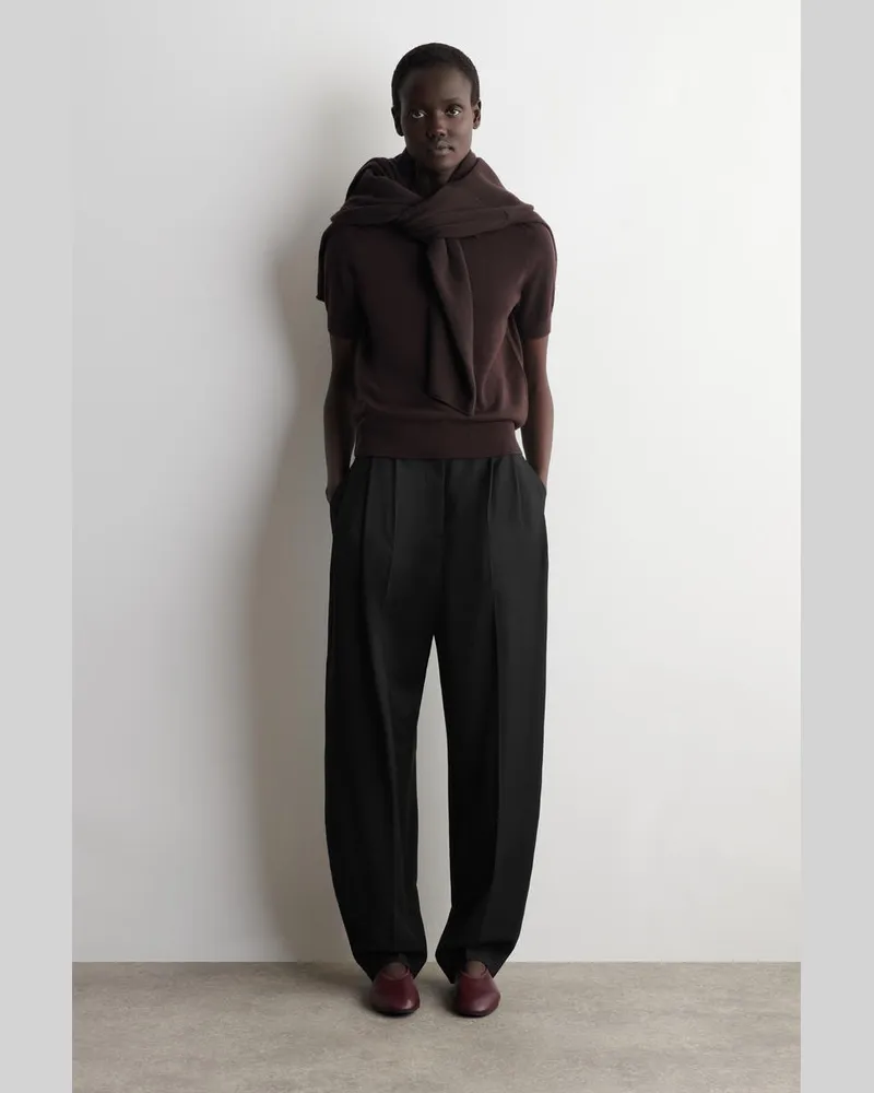 COS Schlichte Ballerinas Aus Leder Rot