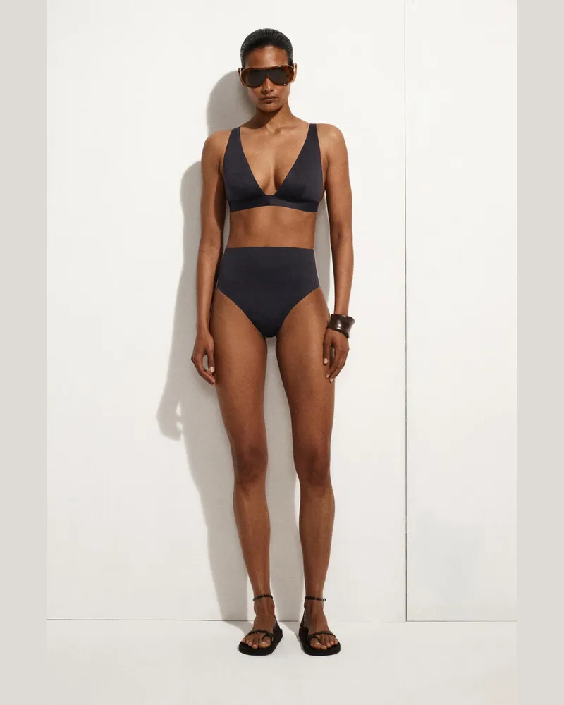 COS Bikinihose Aus Scuba Mit Hohem Bund Blau