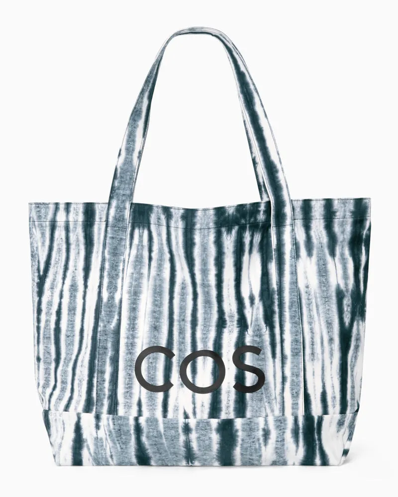 COS Tote Bag Im Utility-Stil - Canvas Blau