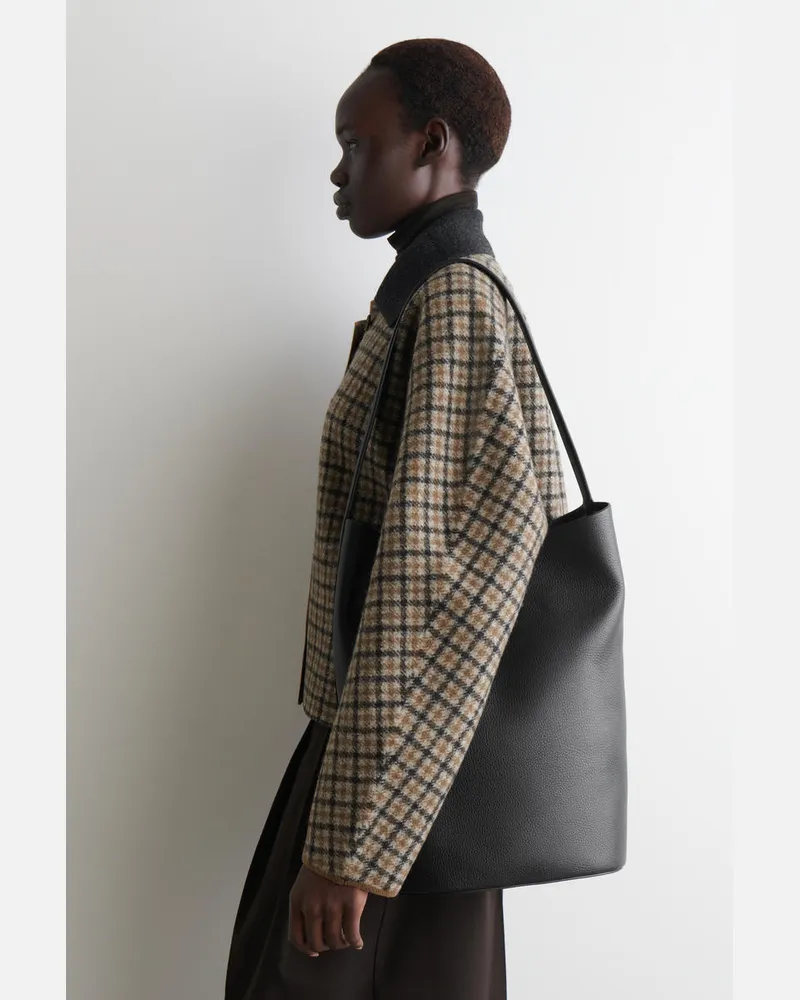 COS Paradigm Tote Bag - Leder Schwarz