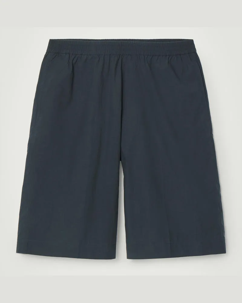 COS Shorts Aus Baumwolle Mit Elastischem Bund Blau