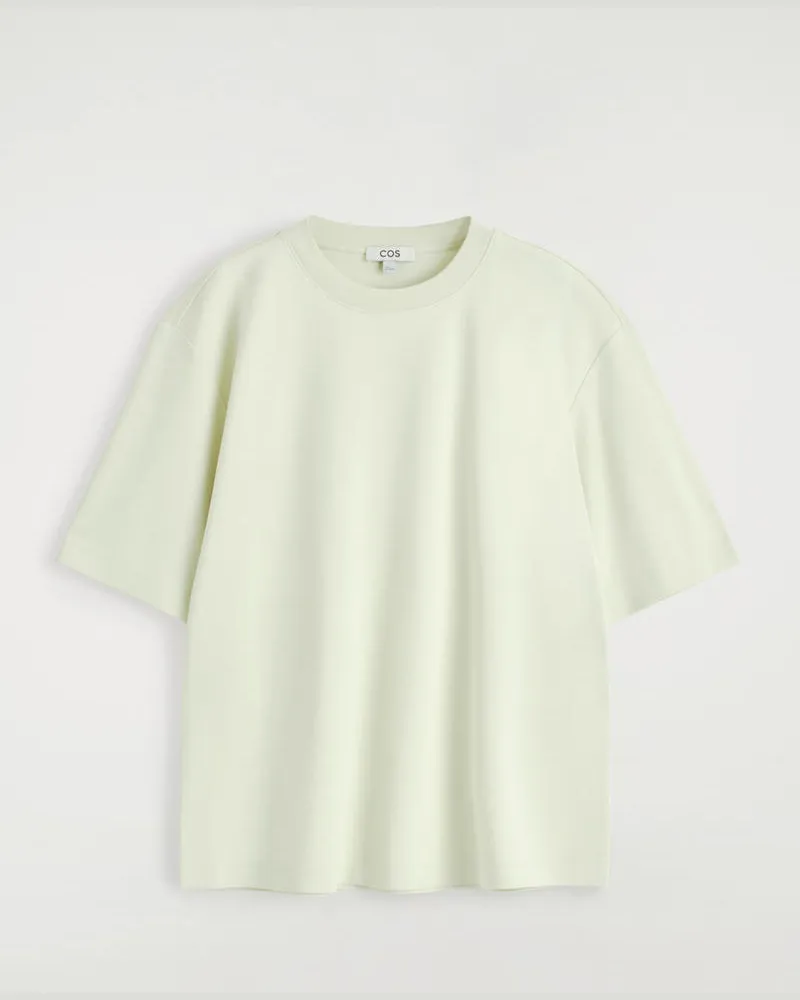 COS Oversized-T-Shirt Aus Baumwolle Grün