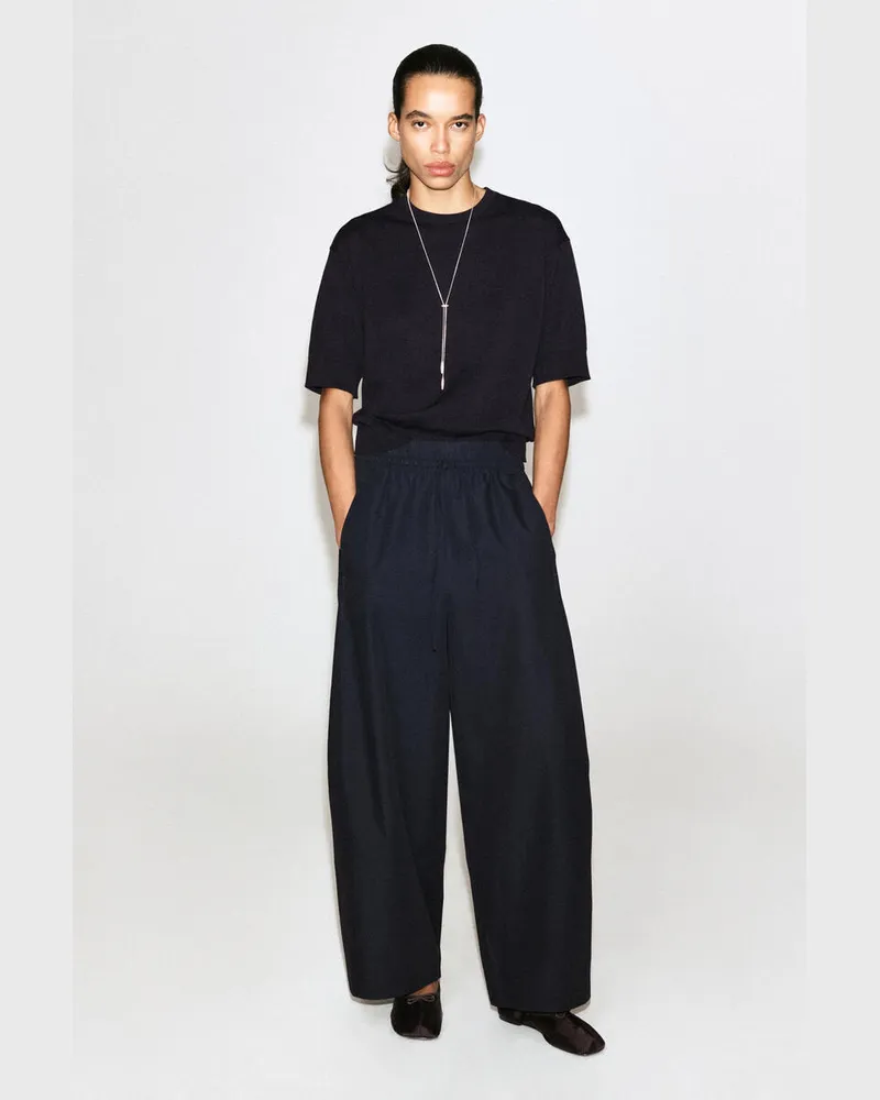 COS Hose Mit Barrel-Bein Und Elastischem Bund Blau