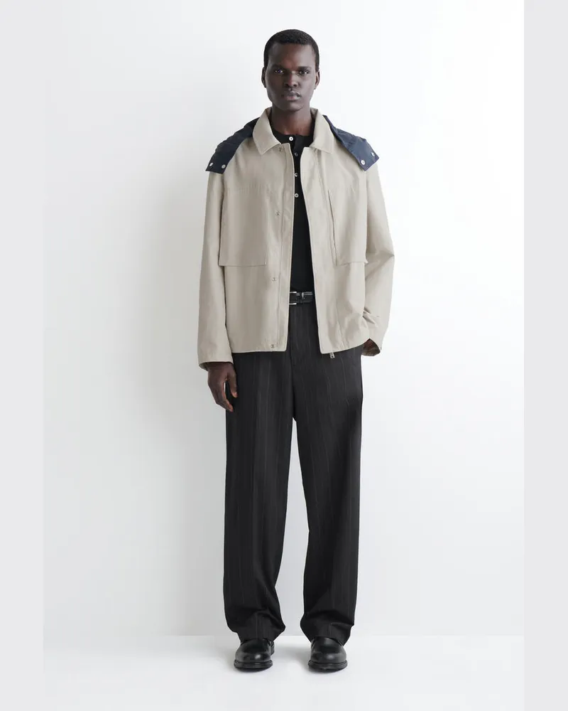 COS Technische Windbreaker-Jacke Grau