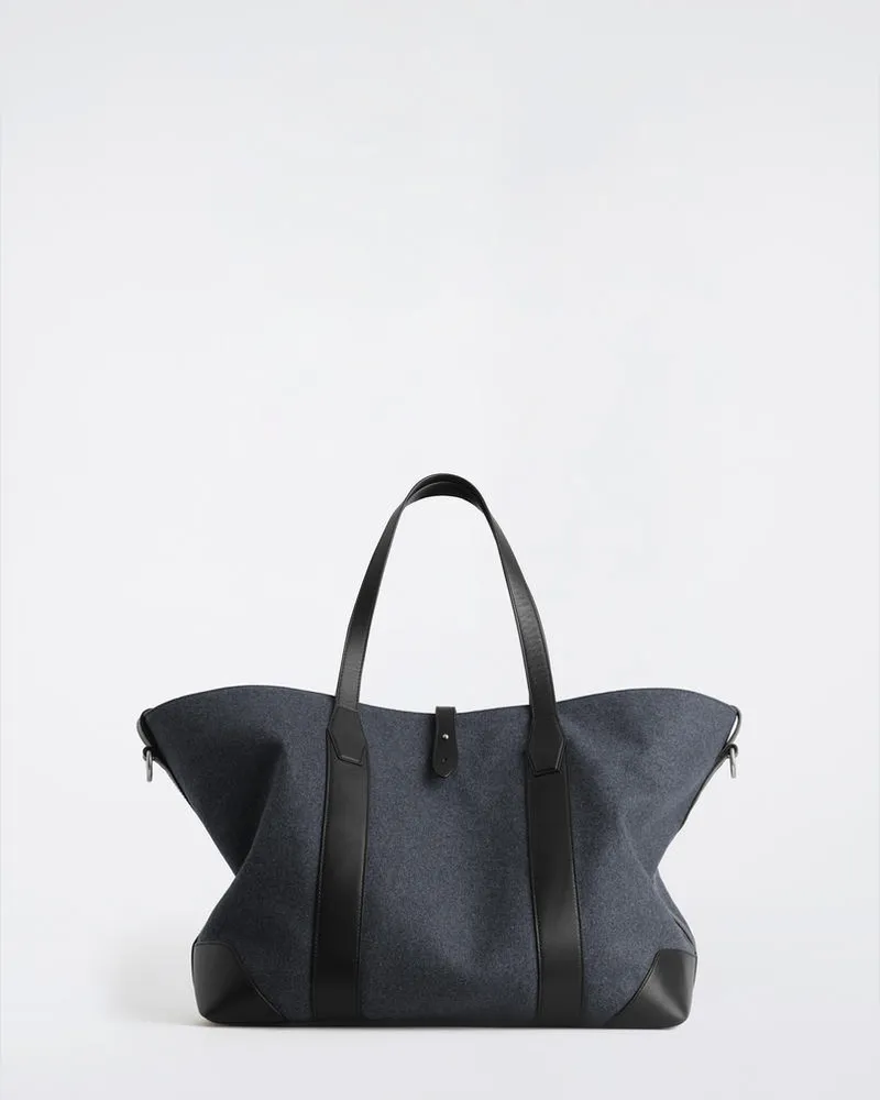 COS Weekender Tote Bag - Wolle Grau