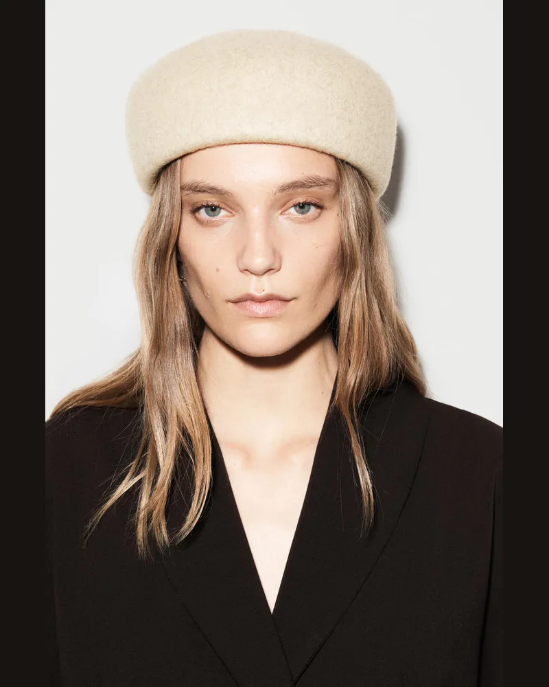 COS Barett Aus Wolle Beige