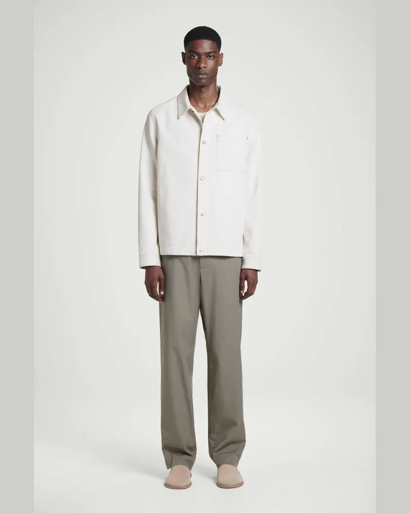COS Hose Aus Baumwolle Mit Geradem Bein Beige