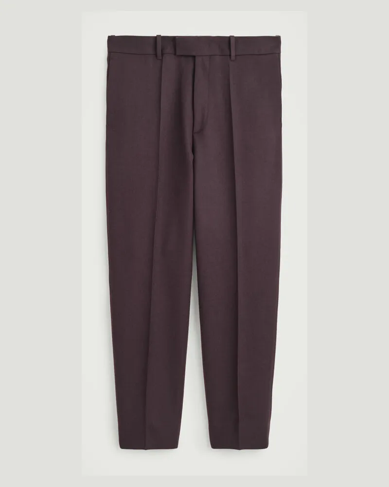 COS Hose Aus Woll-Twill Mit Schmal Zulaufendem Bein Braun