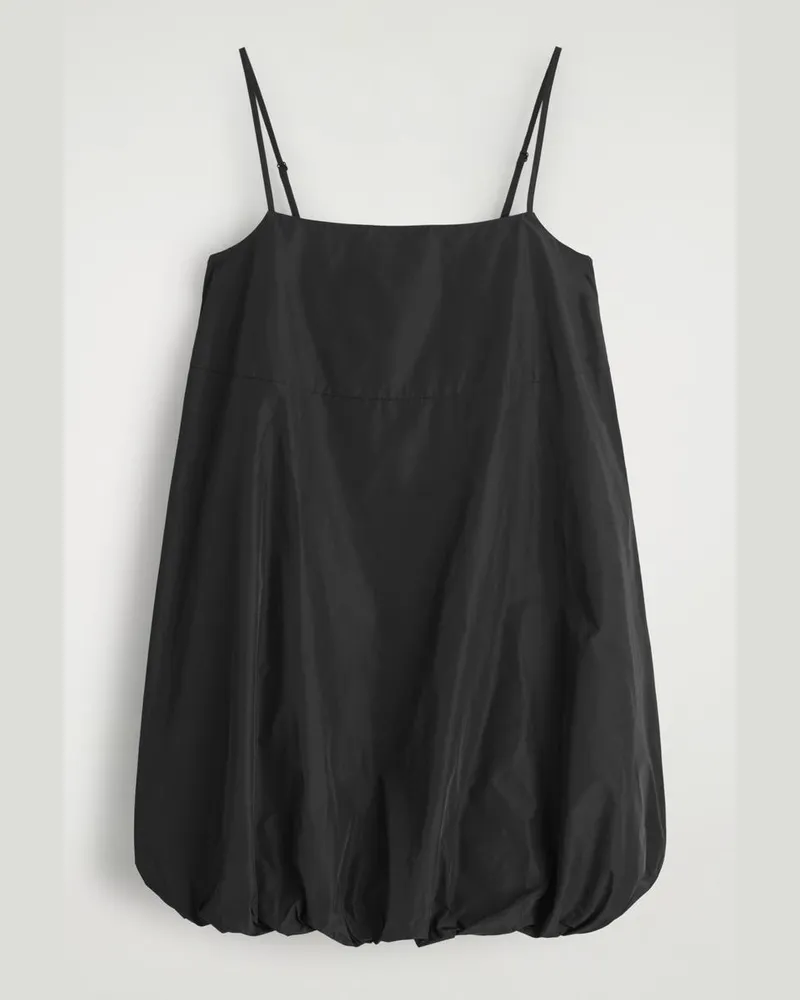 COS Minikleid Mit Bubble-Saum Schwarz