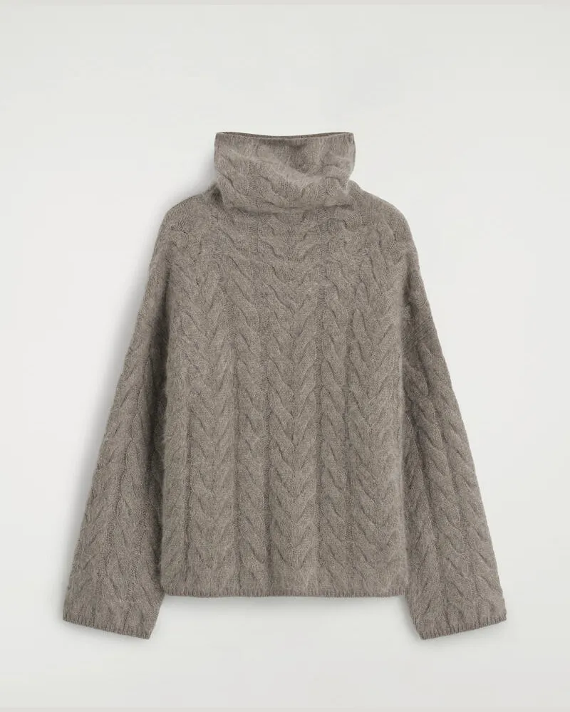 COS Pullover Aus Reinem Gebürstetem Kaschmir Beige