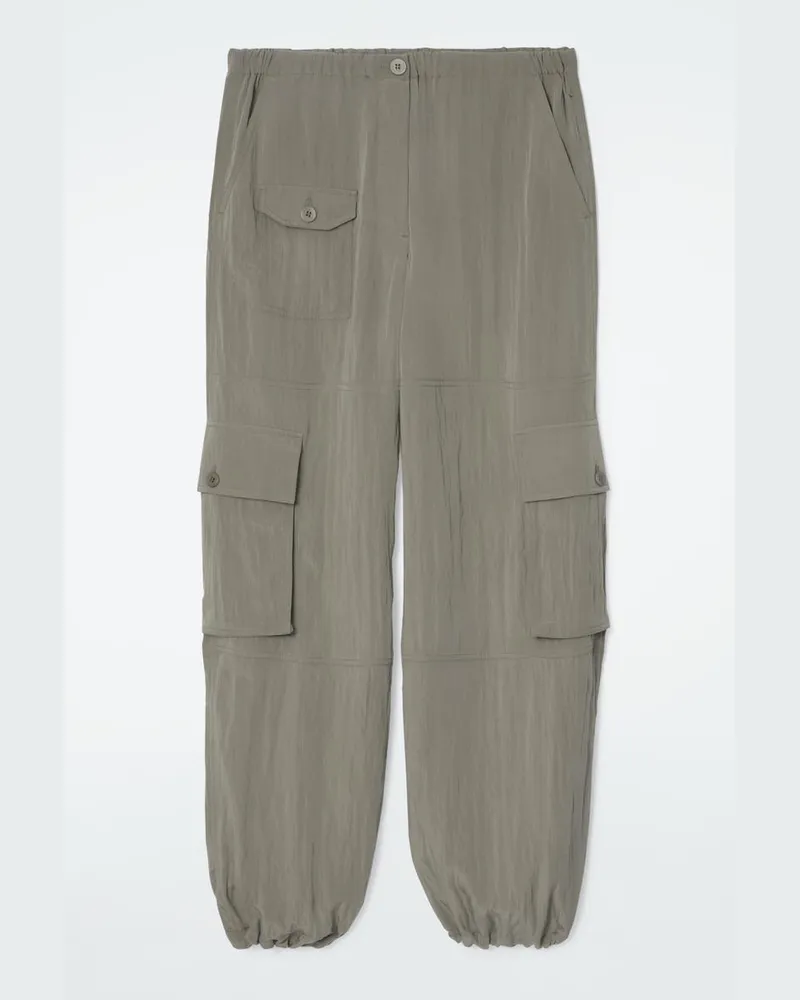 COS Cargohose Mit Barrel-Bein Grau