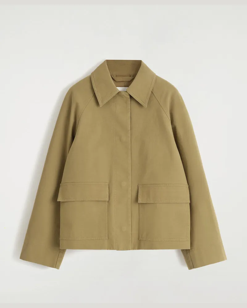 COS Utility-Jacke Aus Baumwolle Beige