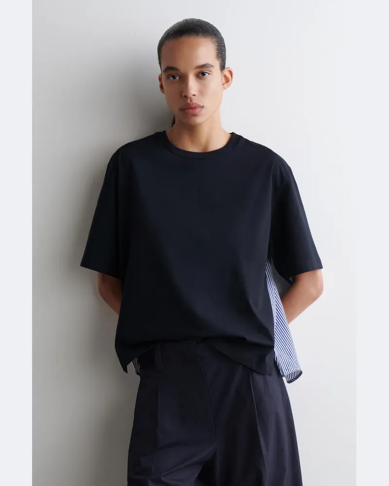 COS T-Shirt Mit Einsätzen Blau