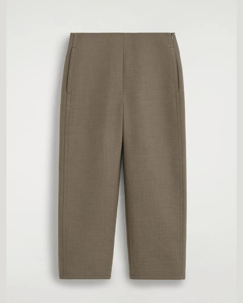 COS Hose Aus Doubleface-Material Mit Barrel-Bein Beige