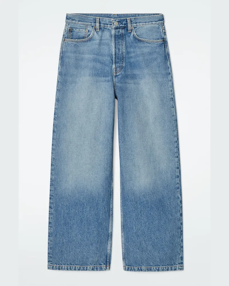 COS Volume Jeans Mit Weitem Bein Blau