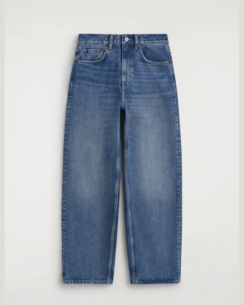 COS Bay Jeans Mit Barrel-Bein Blau