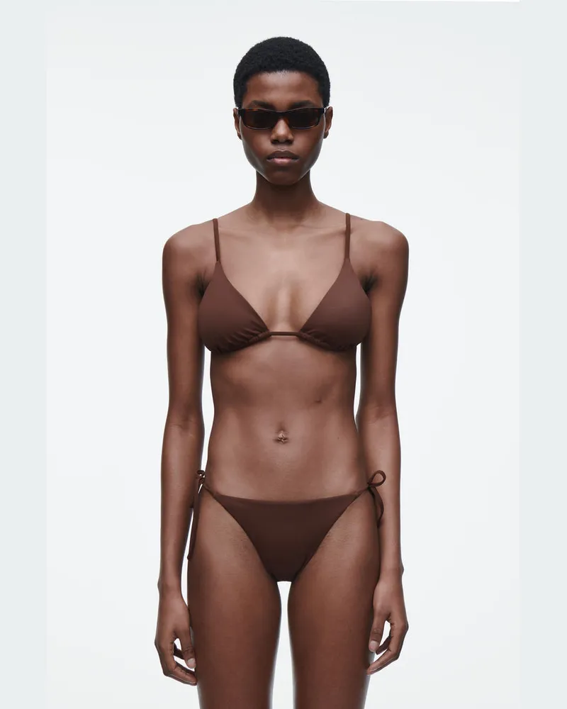 COS Bikinihose Zum Binden Braun