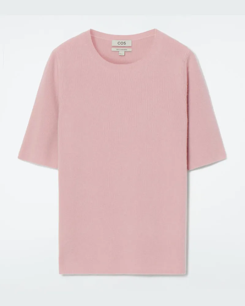 COS T-Shirt Aus Reinem Kaschmir Rosa