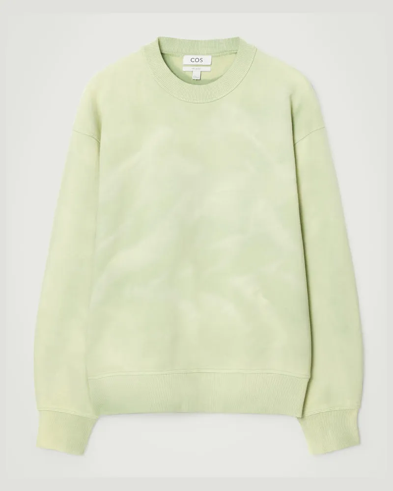 COS Sweatshirt Mit Acid-Waschung Grün