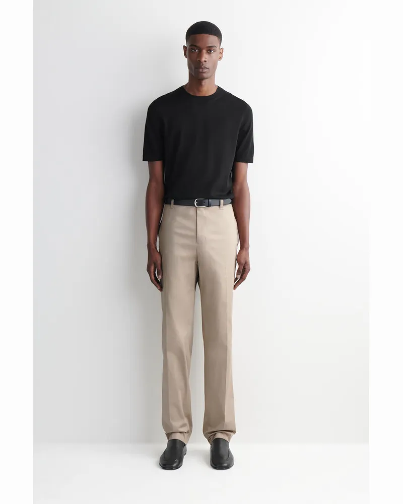 COS Elegante Hose In Schmaler Passform Beige