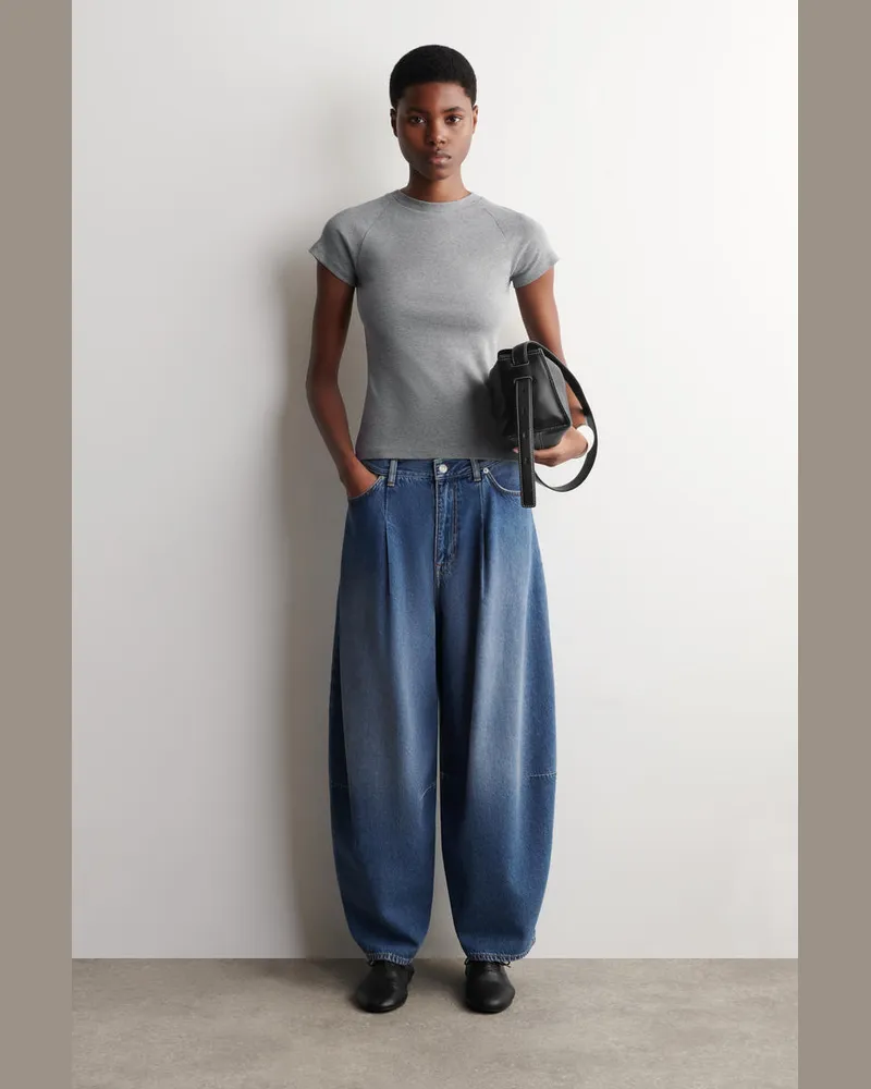 COS Twine Jeans Mit Barrel-Bein Blau