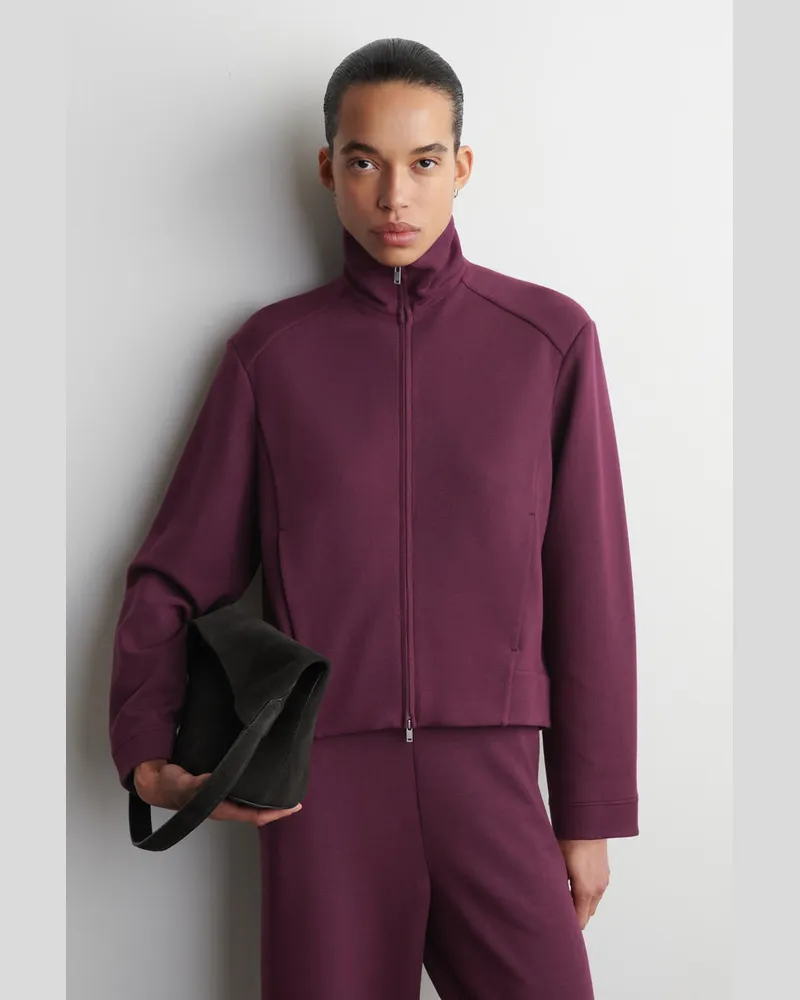 COS Trainingsjacke Aus Scuba Rot