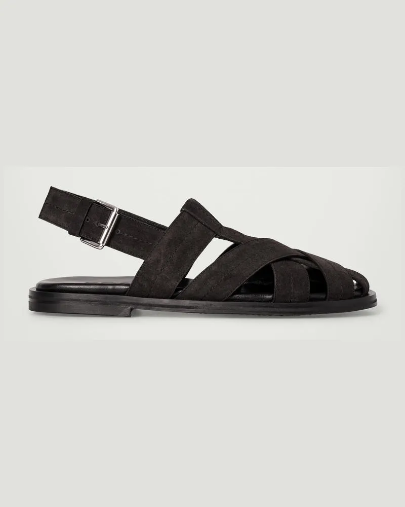 COS Fisherman-Sandalen Aus Veloursleder Braun