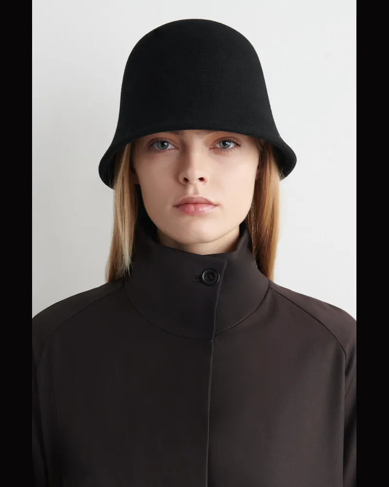 COS Fischerhut Aus Wollfilz Schwarz