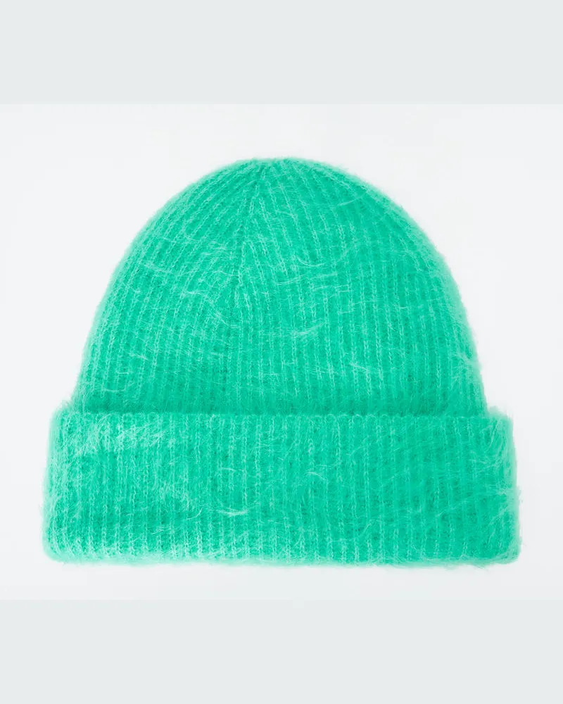 COS Gerippte Beanie Aus Mohair Grün