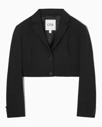 COS Verkürzter Blazer Aus Wolle Schwarz