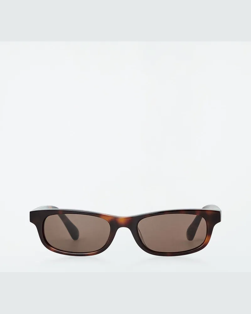 COS Scope Sonnenbrille - Rechteckig Braun