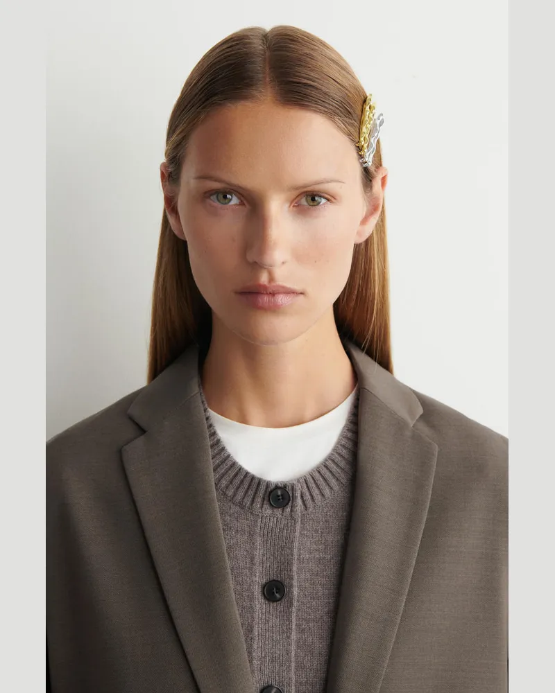 COS 4-Pack Molten Hair Slides Goldfarben