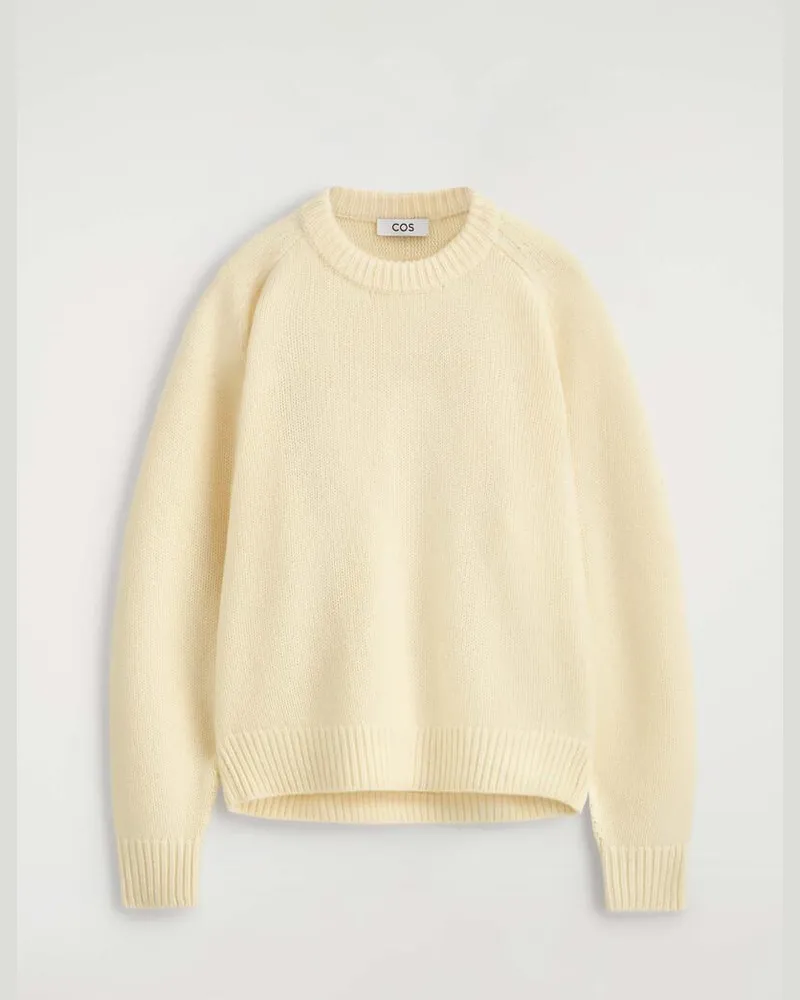 COS Pullover Aus Reinem Kaschmir Weiß
