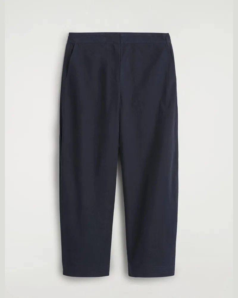COS Hose Aus Pima-Baumwolle Mit Barrel-Bein Blau