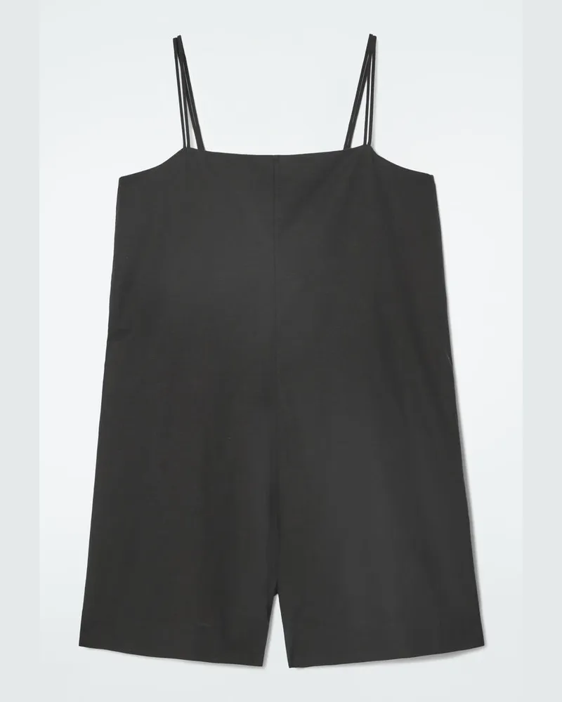 COS Playsuit Mit Karree-Ausschnitt Schwarz