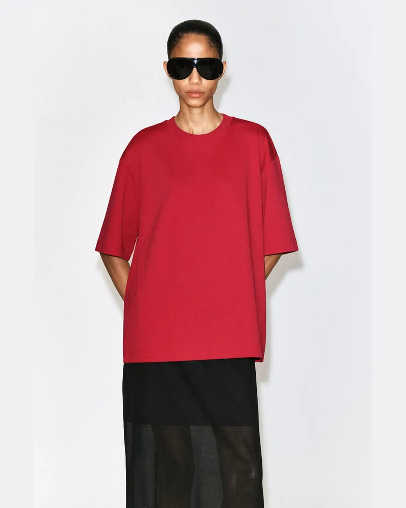 COS Oversized-T-Shirt Rot