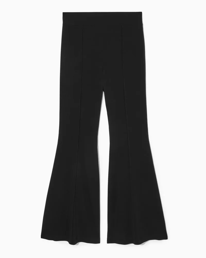 COS Ausgestellte Hose Mit Biesen Schwarz