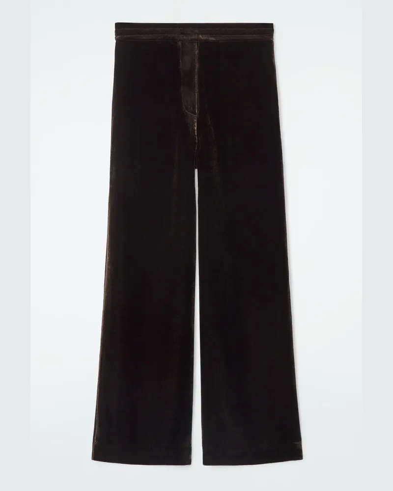 COS Hose Aus Samt Aus Seiden-Mix Rot