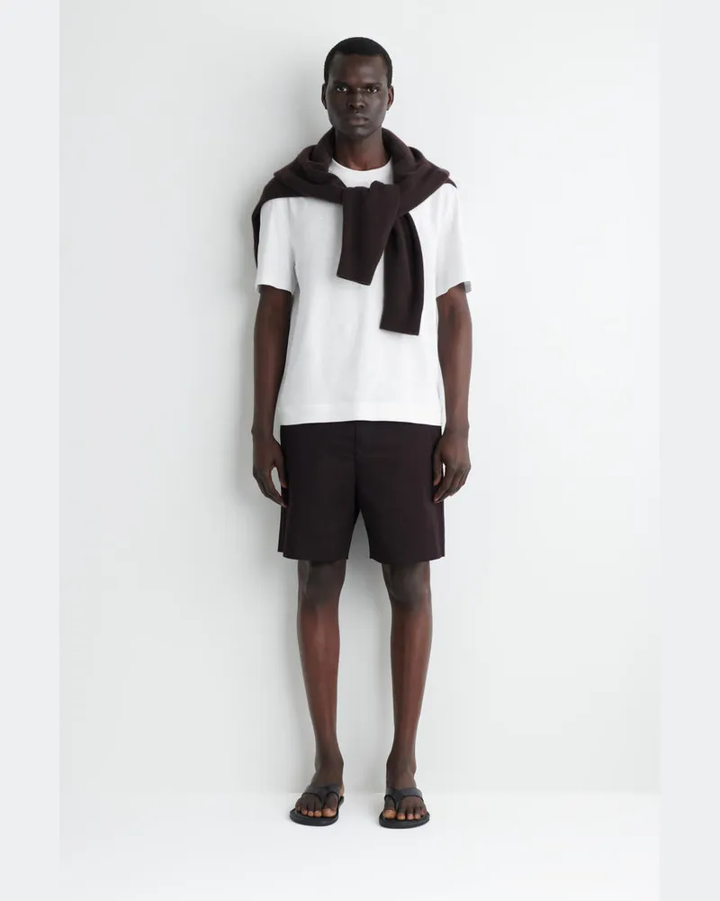 COS Chinoshorts Aus Baumwolle Blau