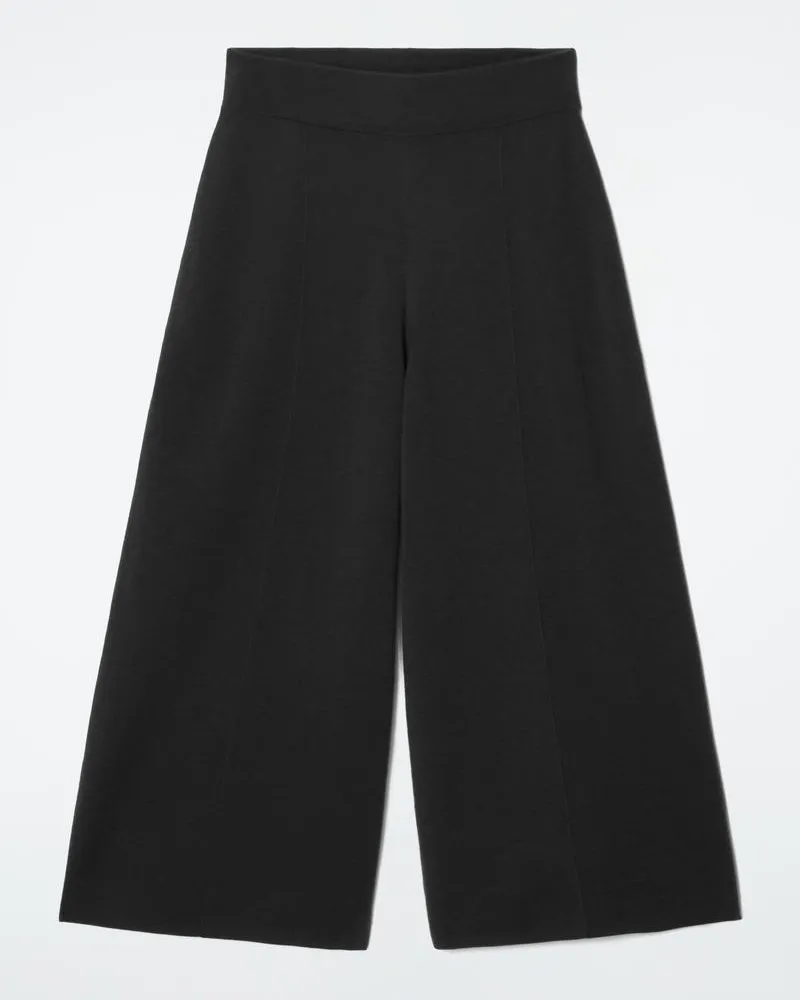 COS Culottes Aus Merinowolle Schwarz