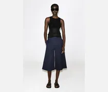 Elegante Culottes Aus Baumwoll-Twill