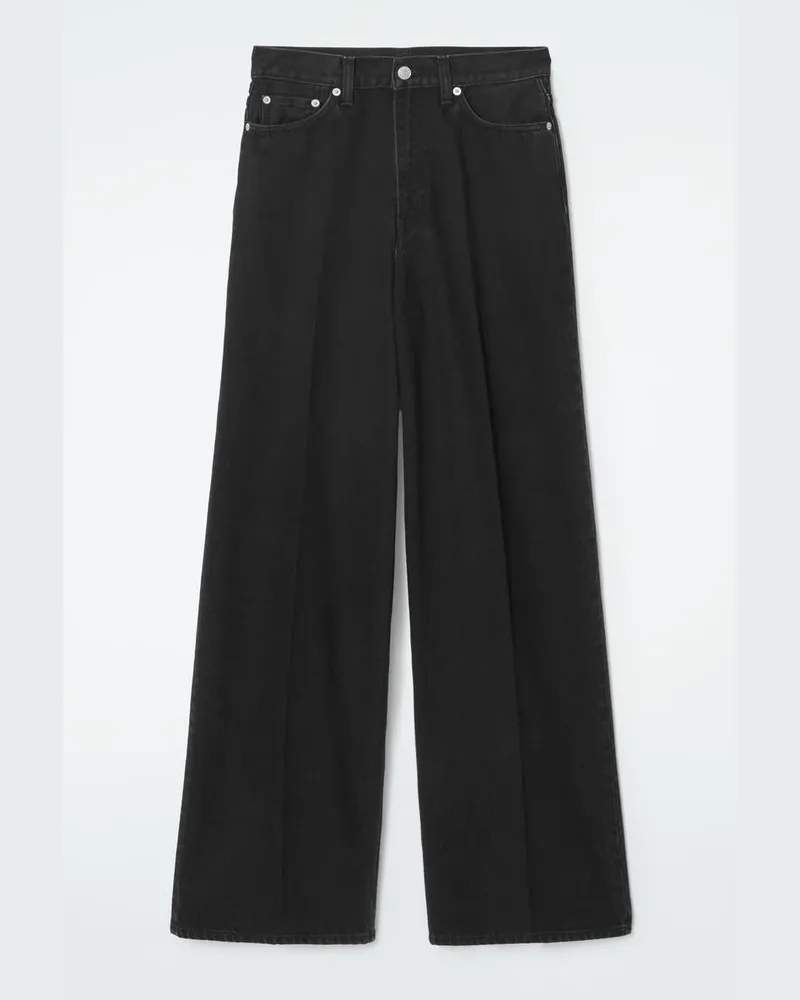 COS Tide Jeans Mit Weitem Bein Schwarz