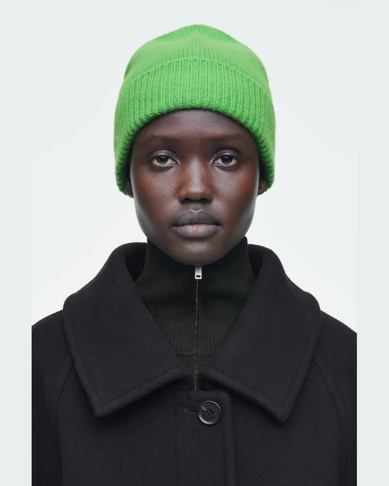 COS Beanie Aus Kaschmir Grün