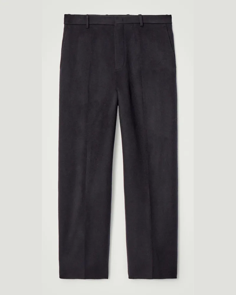 COS Lockere Wollhose Aus Doubleface-Material Blau