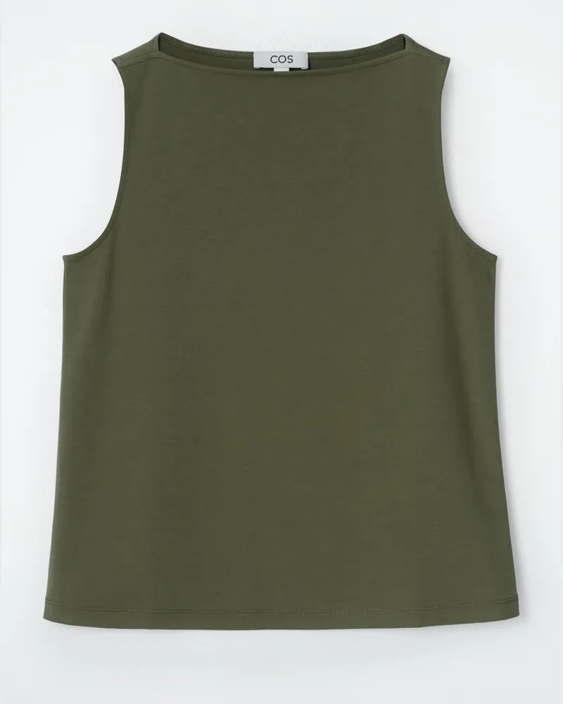 COS Tanktop Mit U-Boot-Ausschnitt Grün
